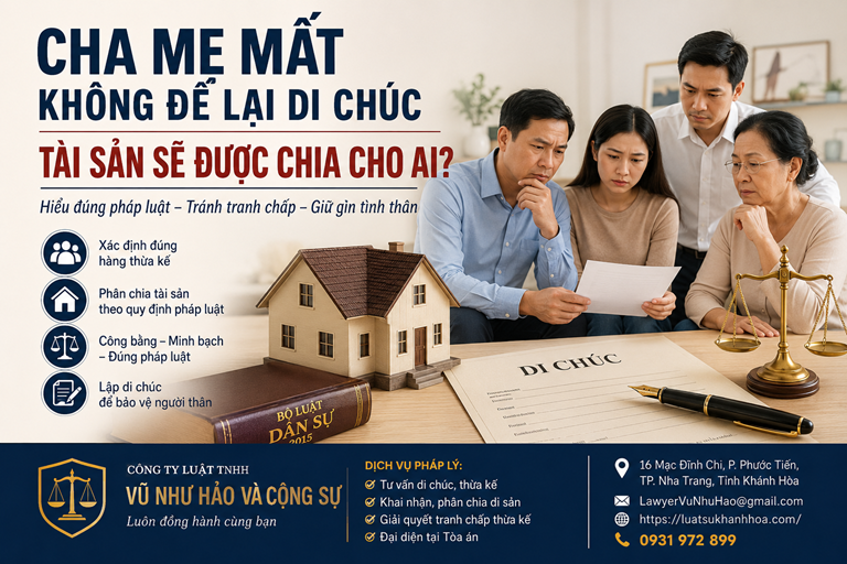 Cha mẹ mất không để lại di chúc: Con trưởng, người chăm sóc hay tất cả các con đều được chia tài sản?